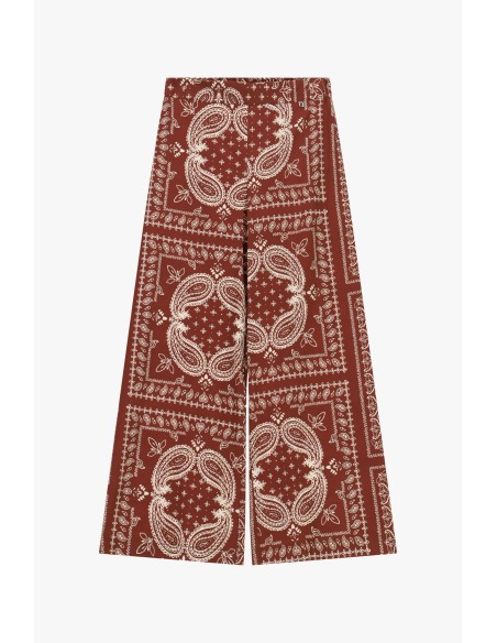 Palazzo-broek met paisleyprint Dixie