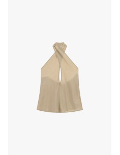 Mouwloze overslagtop met halterneck Dixie 2