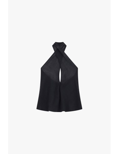 Mouwloze overslagtop met halterneck Dixie