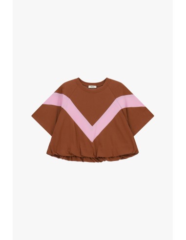 T-shirt met wijde mouwen en V-inzet van Dixie