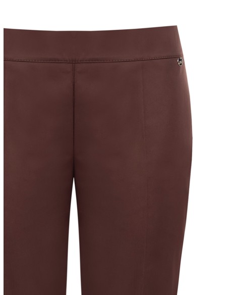 Rechte broek van katoenmix met zijrits Rinascimento