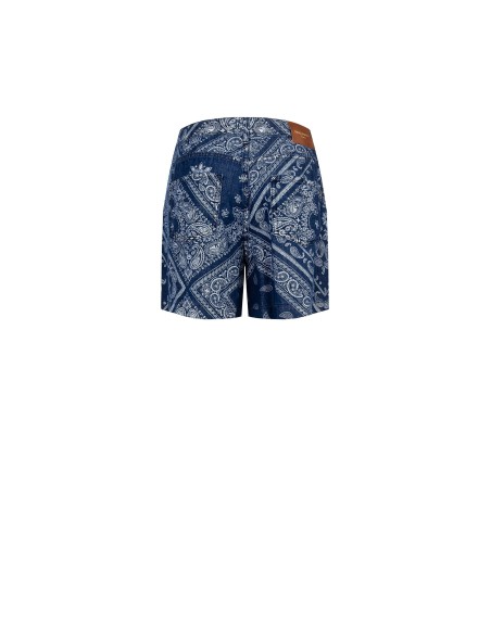 Korte broek van bedrukte denim van Rinascimento