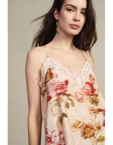 Top met dunne schouderbandjes en bloemenprint Dixie