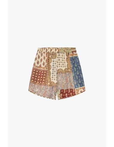 Dixie regular-fit shorts met patchwork-paisleyprint