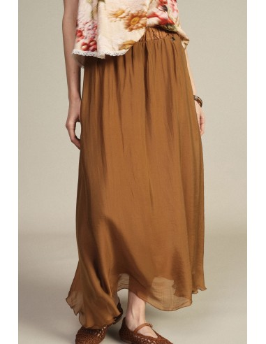 Dixie A-lijn midi-rok met elastische taille