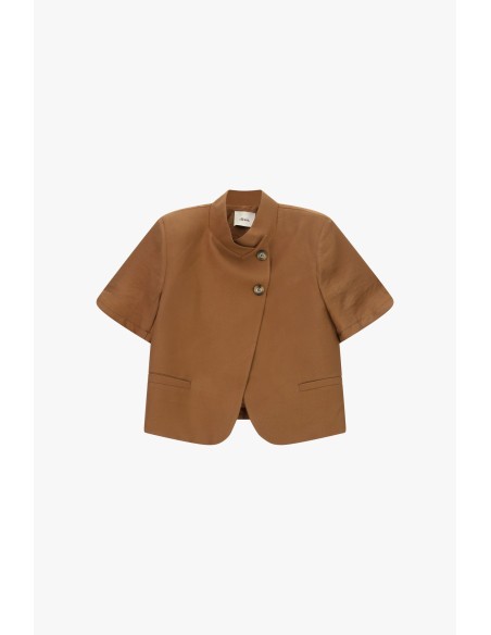 Korte double-breasted blazer met korte mouwen Dixie