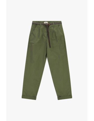 Chino-fit broek met smalle tailleband en omslagen van Dixie
