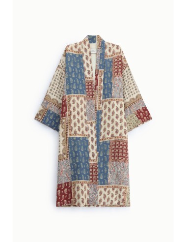 Dusterjas met patchwork-paisleyprint Dixie