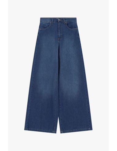 Dixie jeans met wijde pijpen en vijf zakken
