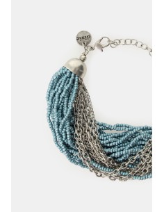 Verstelbare meerlaagse armband met kralen en kettingen Dixie 2