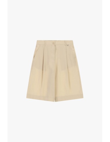 Dixie Shorts met hoge taille, plooien en zijzakken