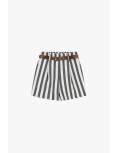 Dixie Regular-fit shorts met strepen en riem