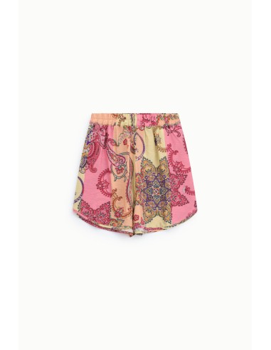 Dixie regular-fit shorts met levendige paisleyprint
