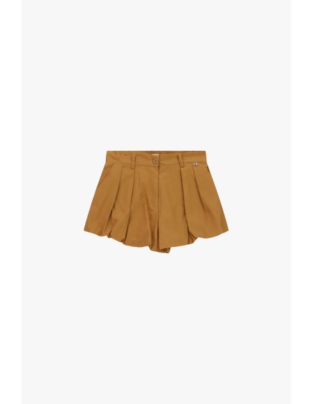 Regular-fit shorts met plooien en omslag Dixie