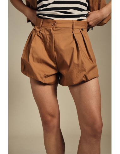 Regular-fit shorts met plooien en omslag Dixie