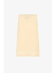 Dixie midi-rok met opengewerkt kant en hoge taille 2
