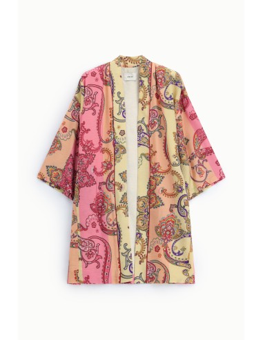 Oversized overhemdjasje met paisleymotief zonder sluiting van Dixie