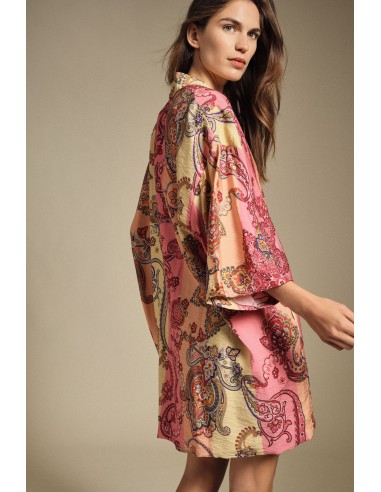 Oversized overhemdjasje met paisleymotief zonder sluiting van Dixie