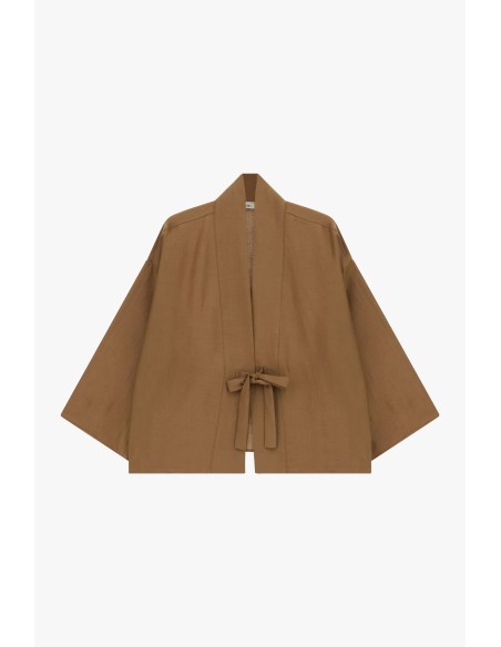 Korte blazer met ruime pasvorm en strikceintuur Dixie