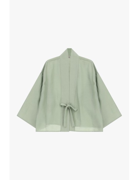 Korte blazer met ruime pasvorm en strikceintuur Dixie