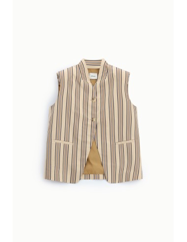 Gestreept vest met knoopsluiting aan de voorkant Dixie