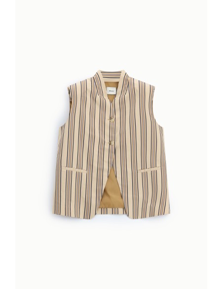 Gestreept vest met knoopsluiting aan de voorkant Dixie