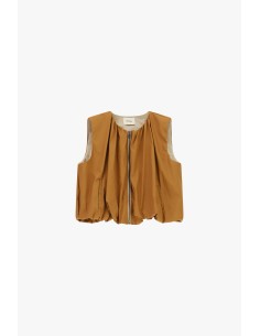 Mouwloos gilet met rits en ruime pasvorm Dixie 2