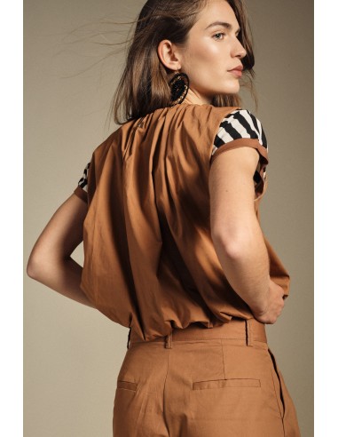 Mouwloos gilet met rits en ruime pasvorm Dixie