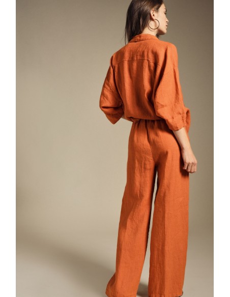 Broek Ampi met hoge taille en trekkoord Dixie