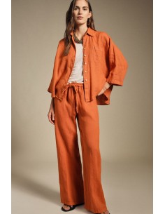 Broek Ampi met hoge taille en trekkoord Dixie