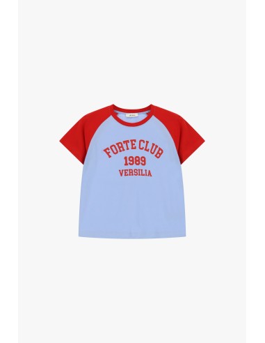 Dixie T-shirt met raglanmouwen en opdruk aan de voorkant