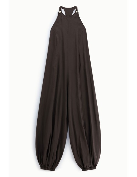 Ruime jumpsuit met bandjes en elastische onderkant Dixie