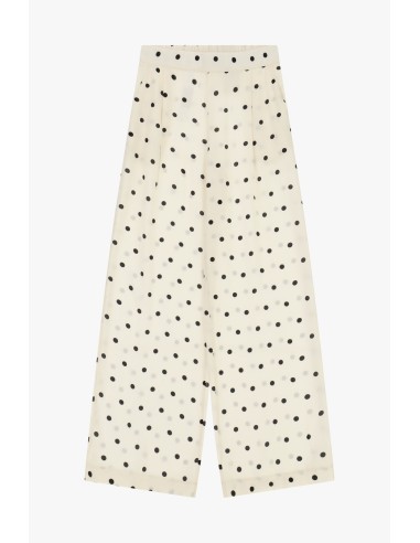 Dixie Palazzo-broek met stippen en elastische taille