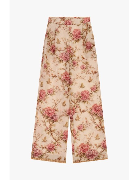 Dixie Palazzo-broek met bloemenprint en wijde pijpen