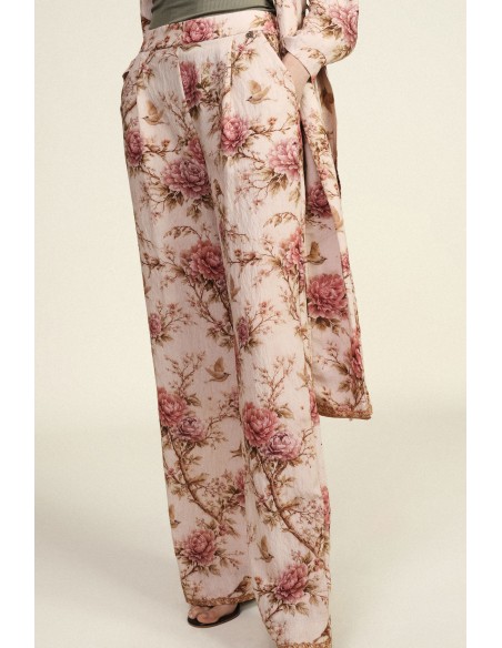 Dixie Palazzo-broek met bloemenprint en wijde pijpen