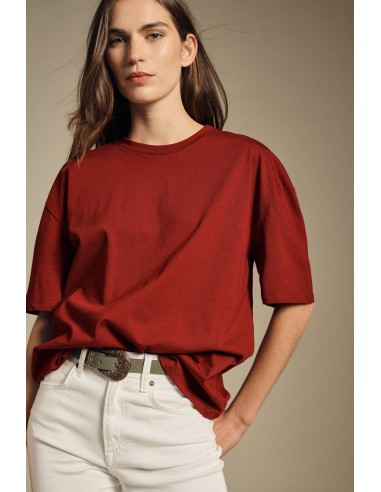 Dixie T-shirt met korte mouwen en rechte snit