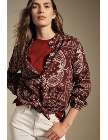 Regular fit overhemd met paisleyprint en een knoopdetail aan de voorkant Dixie