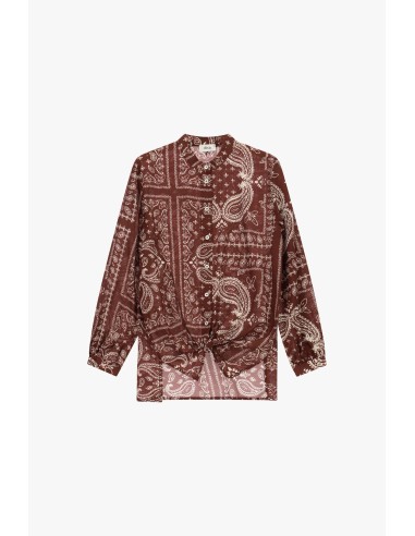 Regular fit overhemd met paisleyprint en een knoopdetail aan de voorkant Dixie
