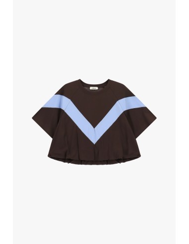 T-shirt met wijde mouwen en V-inzet van Dixie
