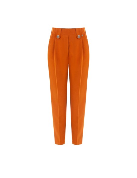 Catota-broek met vouw aan de voorkant en brede riemlussen Rinascimento
