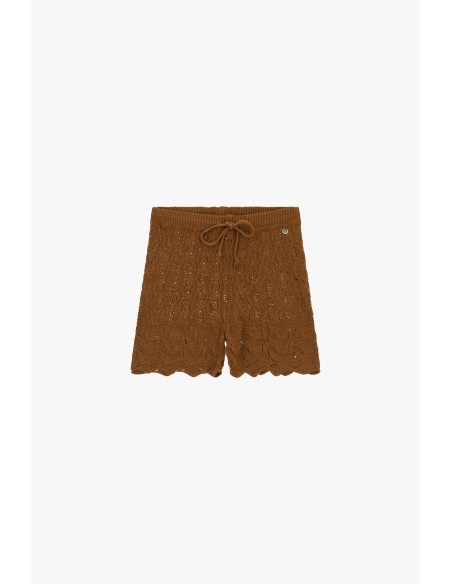 Regular-fit gebreide shorts met trekkoord Please