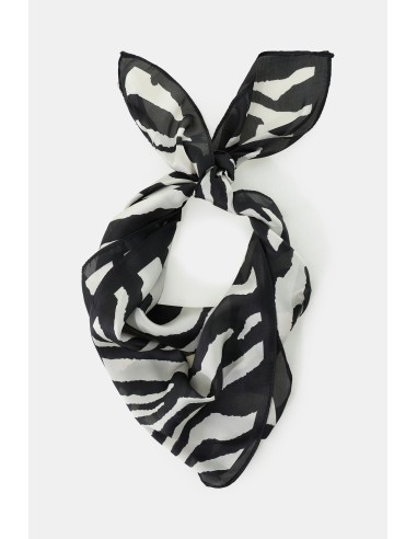Lichte sjaal met zebraprint en afgewerkte rand Please