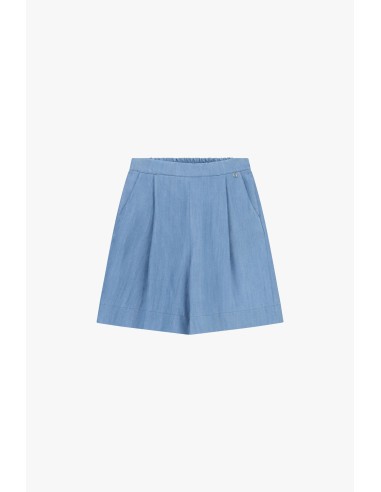 Dixie regular-fit shorts met plooien en elastische taille
