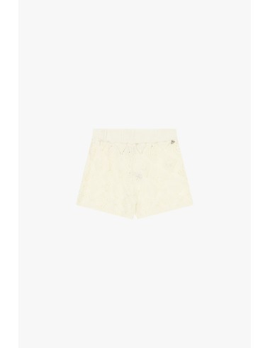 Geperforeerde gebreide shorts met elastische taille van Dixie