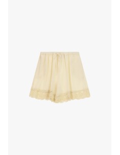 Regular fit-shorts met een rand van Sangallo-kant Dixie