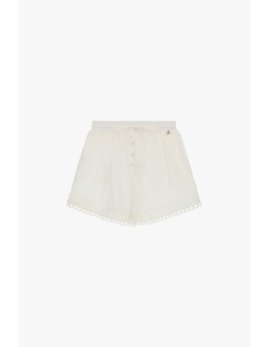 Regular-fit shorts met knopen en geperforeerde rand Dixie