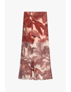 Lange rok met vervaagde bloemenprint Dixie