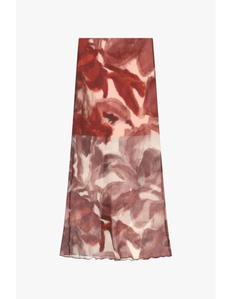 Lange rok met vervaagde bloemenprint Dixie