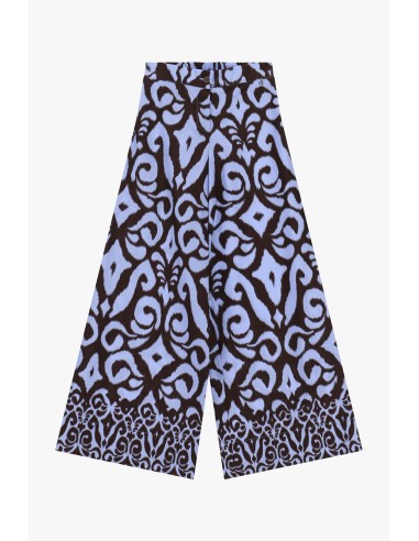 Dixie Palazzo-broek met geometrische print en hoge taille