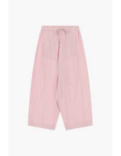 Cropped palazzobroek met elastische tailleband en trekkoord van Dixie 2